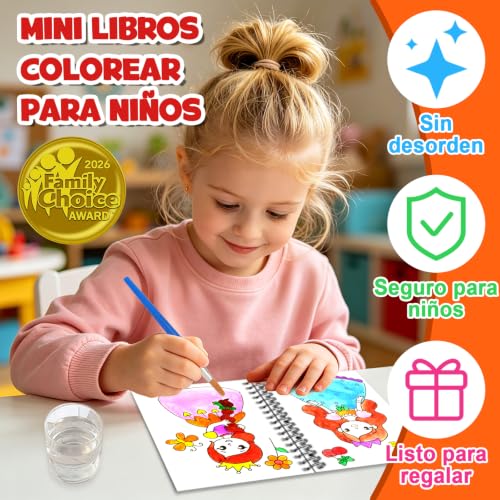 Miniatura 3 de ZMLM Libros de Colorear con Agua para Detalles Cumpleaños niños