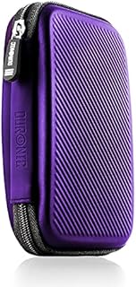 Duronic Hard Drive Case HDC2 /VT | VIOLET | Portable EVA Storage Pouch for External Hardrive & Cables | Lightweight & Protective | Suitable for WE/Western, Toshiba, Buffalo, Hitachi, Seagate, Samsung