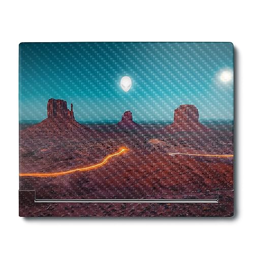 Image of MightySkins Carbon Fiber Skin Compatible with Alienware X16 R1 (2023) Full Wrap Kit - Monument Valley | Protective, Durable Textured Carbon Fiber Finish | Easy to Apply | Made in The USA