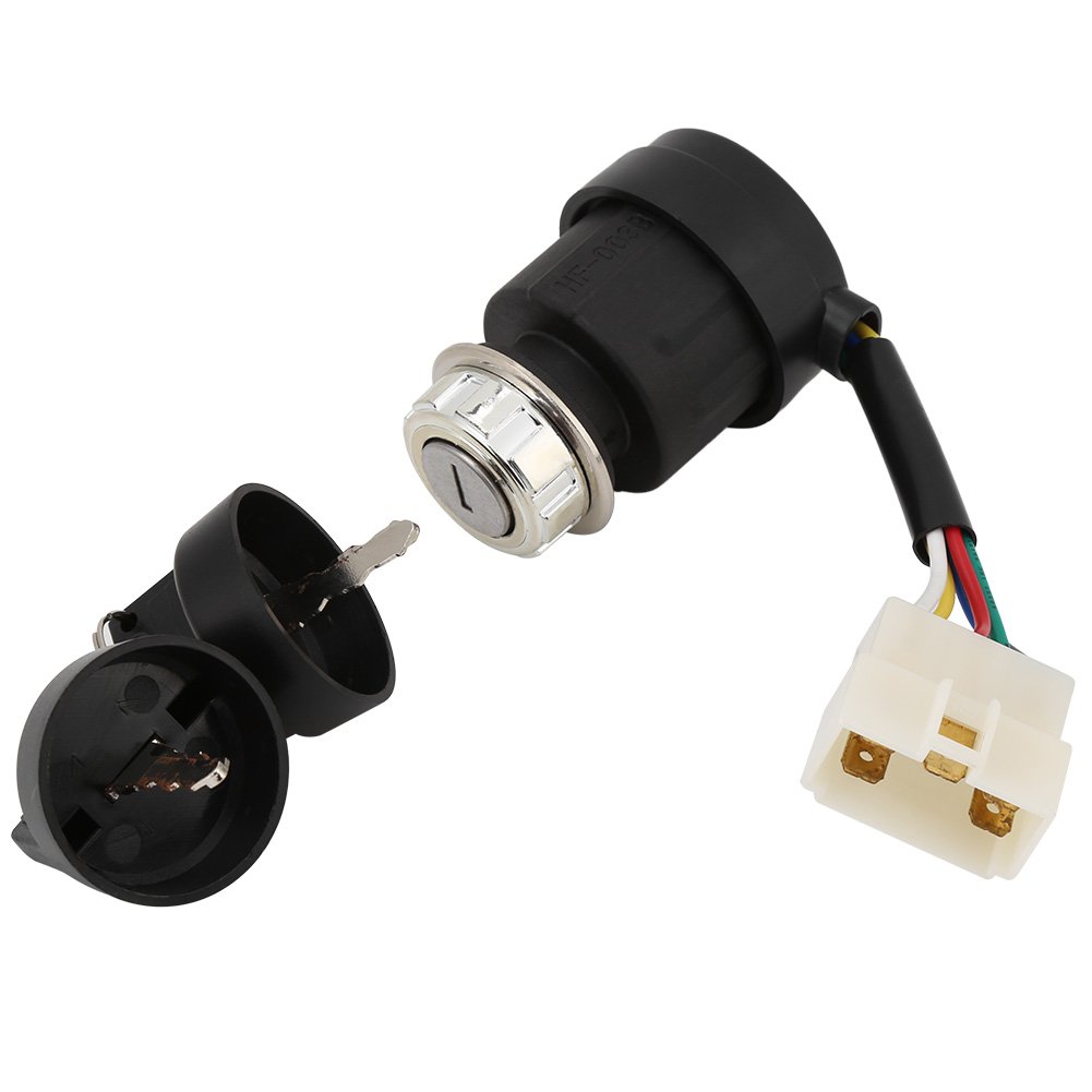 Gas Generator Ignition Switch with Key 5 Wires Key Starter Switch For