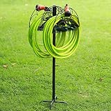 Coralov Garden Hose Holder Freestanding, Stronger Dual Hose Stand Heavy Duty Water House Holder for