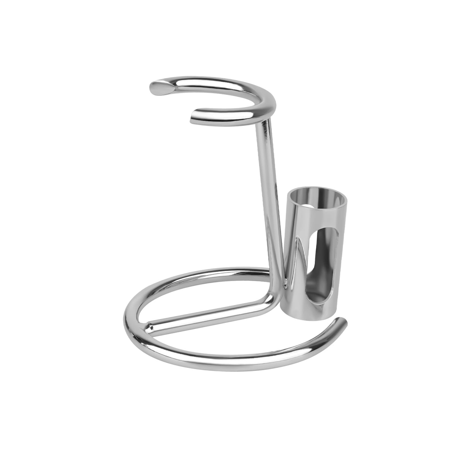 Linkidea Supporto per rasoio di sicurezza in acciaio inox, portaspazzola per barba corta da uomo, accessori bagno compatibili con Merkur 34HD, 23C, Henson Shaving AL 13, Vikings Blade (Argento)