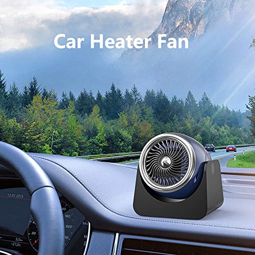 TOTMOX 12V Car Heater Fan, Electric Adjustable Defroster, Air Conditioner Demister, for Winter Windshield Vehicle Parts, Blue - Thumbnail 7