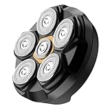 Replacement Magnetic Shaving Head, Head/Body Shavers for Men/Women, Hypoallergenic Wet/Dry Shaving, IPX7 Waterproof