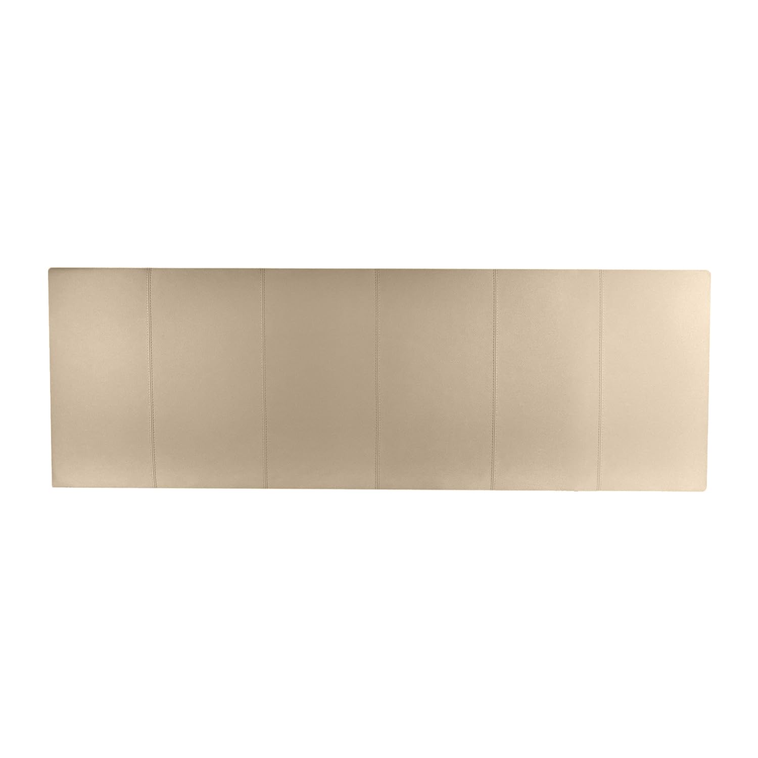 P17 - TESTIERA | Spalliera in Ecopelle | Colore Caramello | Cuciture Righe | Dimensioni L.180 H.80 |