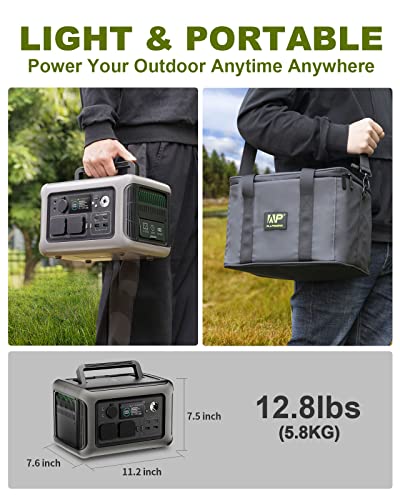 Allpowers 299Wh 600W Portable Power Station R600, Lifepo4 Battery Backup With Ups Function, 1 Hour To Full 400W Input, Mppt Solar Generator For Outdoor Camping, Rvs, Home Use #TOP6