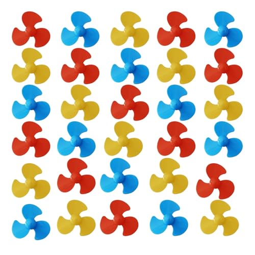 30PCS Propeller Props, be Suitable forMiniature DC Motor 2mm axis Propeller Small-Scale Production of Motor Fan Blades by Science and technologTightly Close fit130 motormaterial skrnrhrery