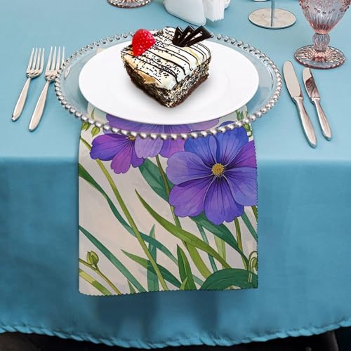 Servilletas de tela decorativas 18x18 pulgadas pack 4 miniatura 4