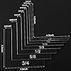 10 Pieces Creative Positioning Pieces Card Corners Helpers with Bone Folder Tool Stamping Corners Paper Craft Supplies Scrapbooking Tools for Paper Craft Card Making and Scrapbooking (Transparent) #2
