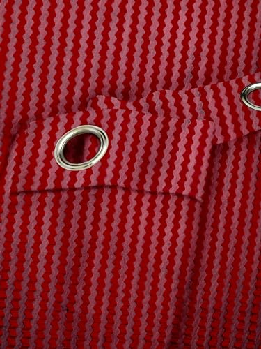 Image of Cortina Polyster Transparent Curtain Set |Long Door Installation | Bedroom Living Room Kids Room | 9 Feet Window Curtain Pack of 1 | Red