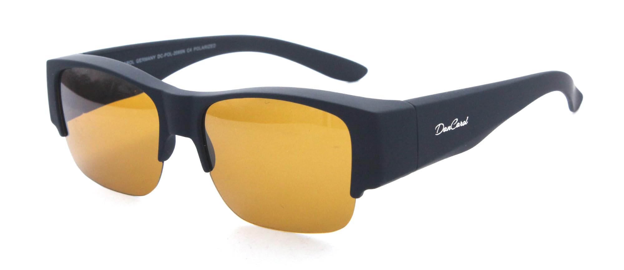 DanCarol DC-POL-2065 noc-i dzień-okulary ochronne do wąskiej twarzy, żółty, jeden rozmiar