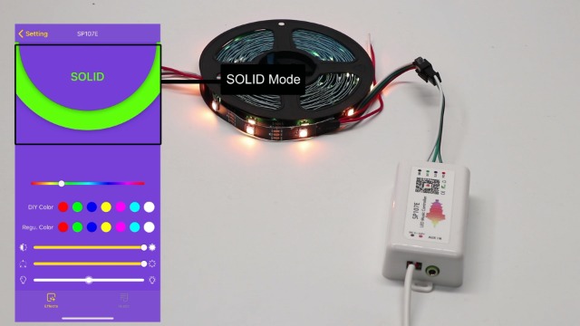 Image of SP107e LED Controller, Music-Sync RGB Pixel Controller for WS2812b /Ws2811 /SK6812 LED Strips & Screen Lighting, APP-Controlled Smart System with Real-Time Audio Effects