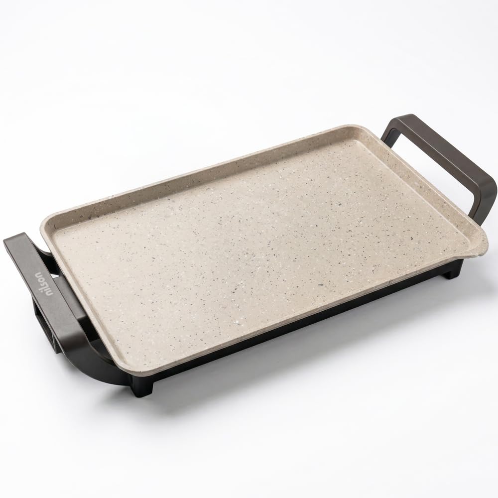 Plancha de Asar, Grill Eléctrico, 2550 W, Cocina Carnes, Verduras y Mariscos, Revestimiento Antiadherente, NPE533300L, Control de Temperatura, Superficie de Cocción 58x33 cm
