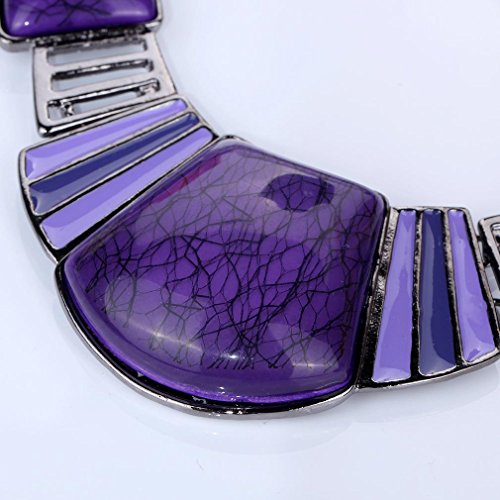 YAZILIND Vintage Ethnic Tibetan Sliver Turquoise Bib Collar Earrings Necklace Jewelry Set Women4