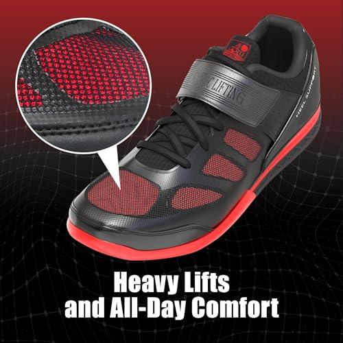 Image of Nordic Lifting VENJA Weightlifting Shoes - Men's Gym Shoes for Weight Lifting, Crossfit & Squats, Strength Training, Heel Support & Grip Sole for Stability