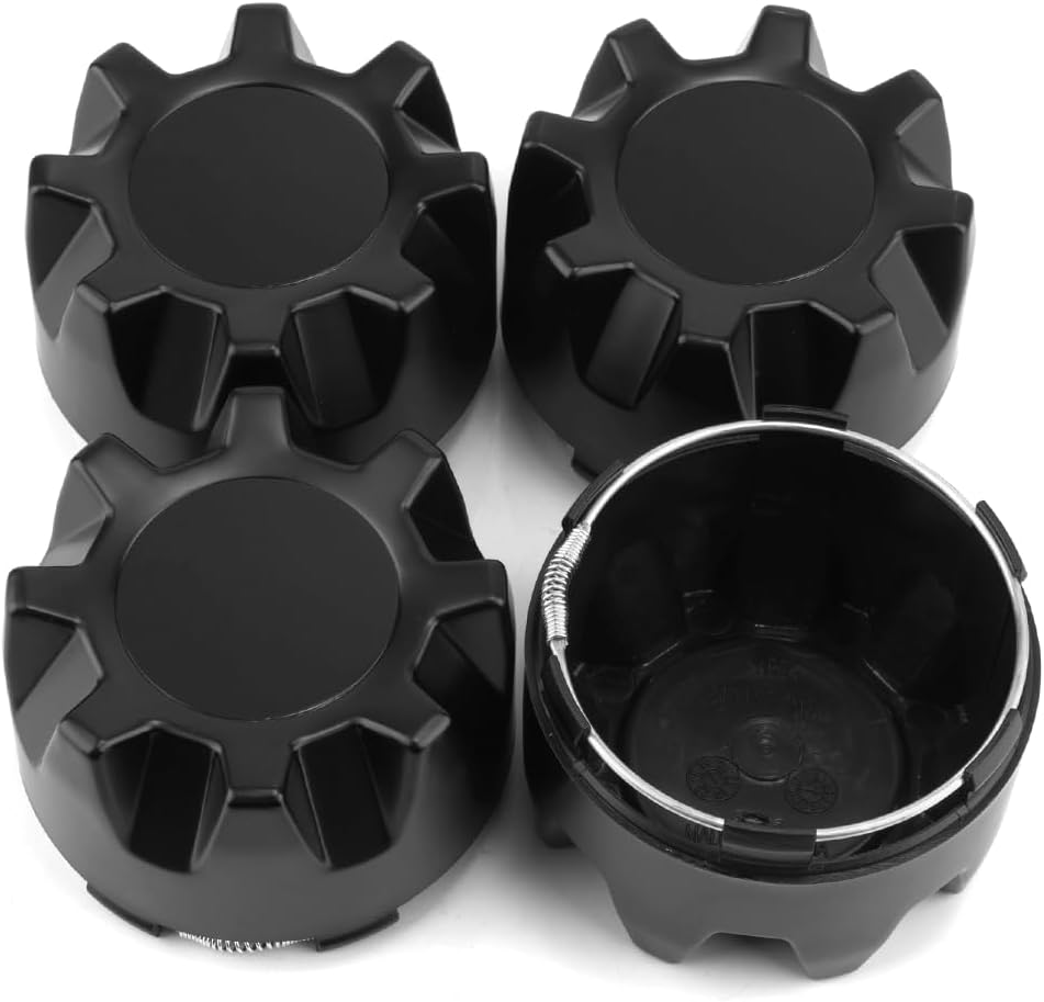 Wheel Center Caps for ITP SS Golf Cart Wheels Hurricane ‎4/110-4/156 - C110 ITP Center Hubcaps | 4 Pack Black Center Cover Replacement