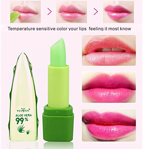 ROPALIA 99% Aloe Vera Gel Lipstick, Colour Changes with Temperature, Moisturising Lip Balm Lip Gloss