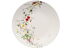Brillance Fleurs Sauvages Soup Coupe Plate 8 1/4 in