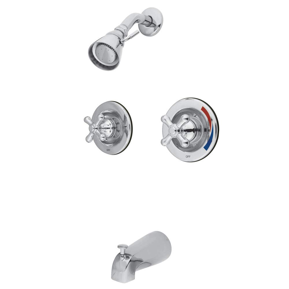 Robinet de douche double poignée métal Kingston KB66 AX pour réglage précis