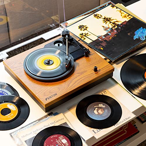 Fenton RP112L Platine Vinyle Bluetooth à 3 Vitesses – Bois Clair, Tourne Disque avec Haut-parleurs intégrés, adaptée… - Les Beatles, Paul McCartney, John Lennon, RIngo Starr, George Harrison Fenton RP112L Platine Vinyle Bluetooth à 3 Vitesses - Bois Clair, Tourne Disque avec Haut-parleurs intégrés, adaptée… – Image 6