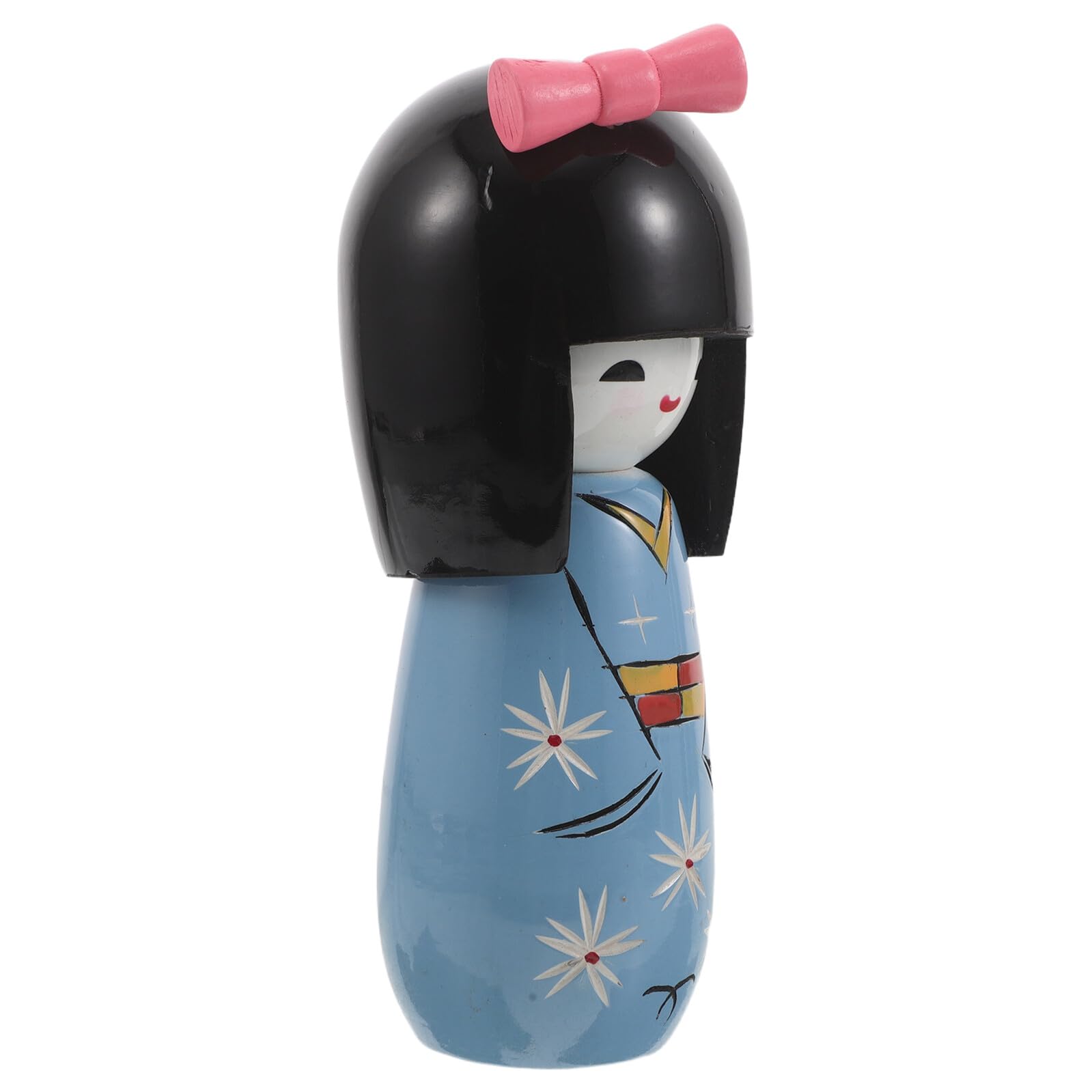 Figurine japonaise en kimono Cabilock de 14,5 cm, poupée traditionnelle en bois pour table