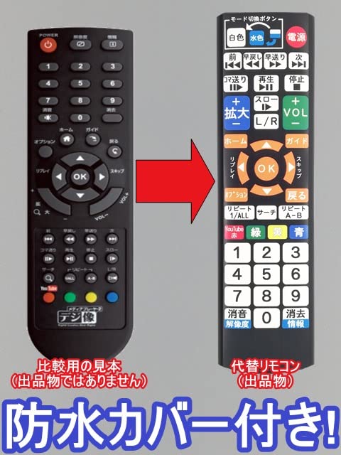 Amazon | 【代替リモコン76】防水カバー付 Princeton デジ像