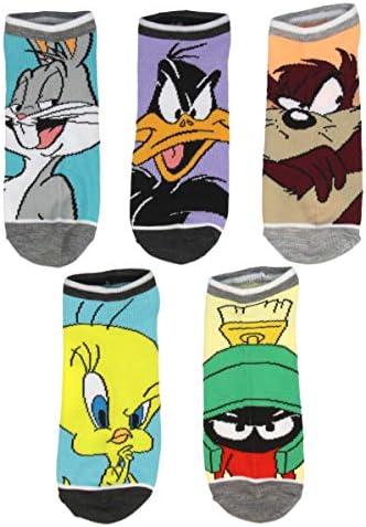 Looney Tunes Character Mens And Womens 5 Pack Ankle Socks image 4