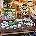 Crayola Metallic Clay Art Kit with Paints, Fossil Molds, Gift for Kids, Ages 7, 8, 9, 10