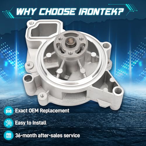 IRONTEK 12585226 Engine Water Pump Fit for Buick 2011-2017 Regal, for Chevrolet 2010-2017 Equinox, for GMC 2010-2017 Terrain, for Toyota (1985-1995 4Runner/1985-1995 Pickup) #1334067 24461382 by IRONTEK - Image 3