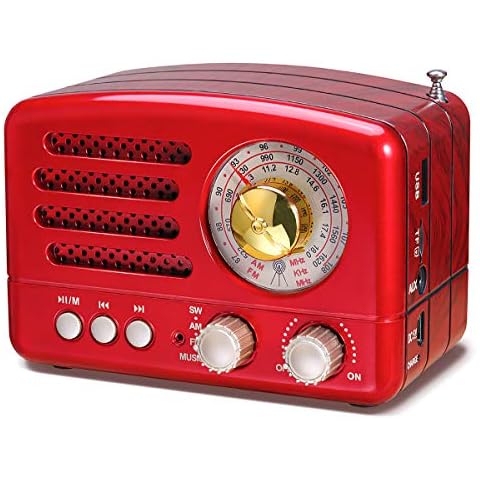 PRUNUS J-160 Retro Portable Radio with Bluetooth Cover