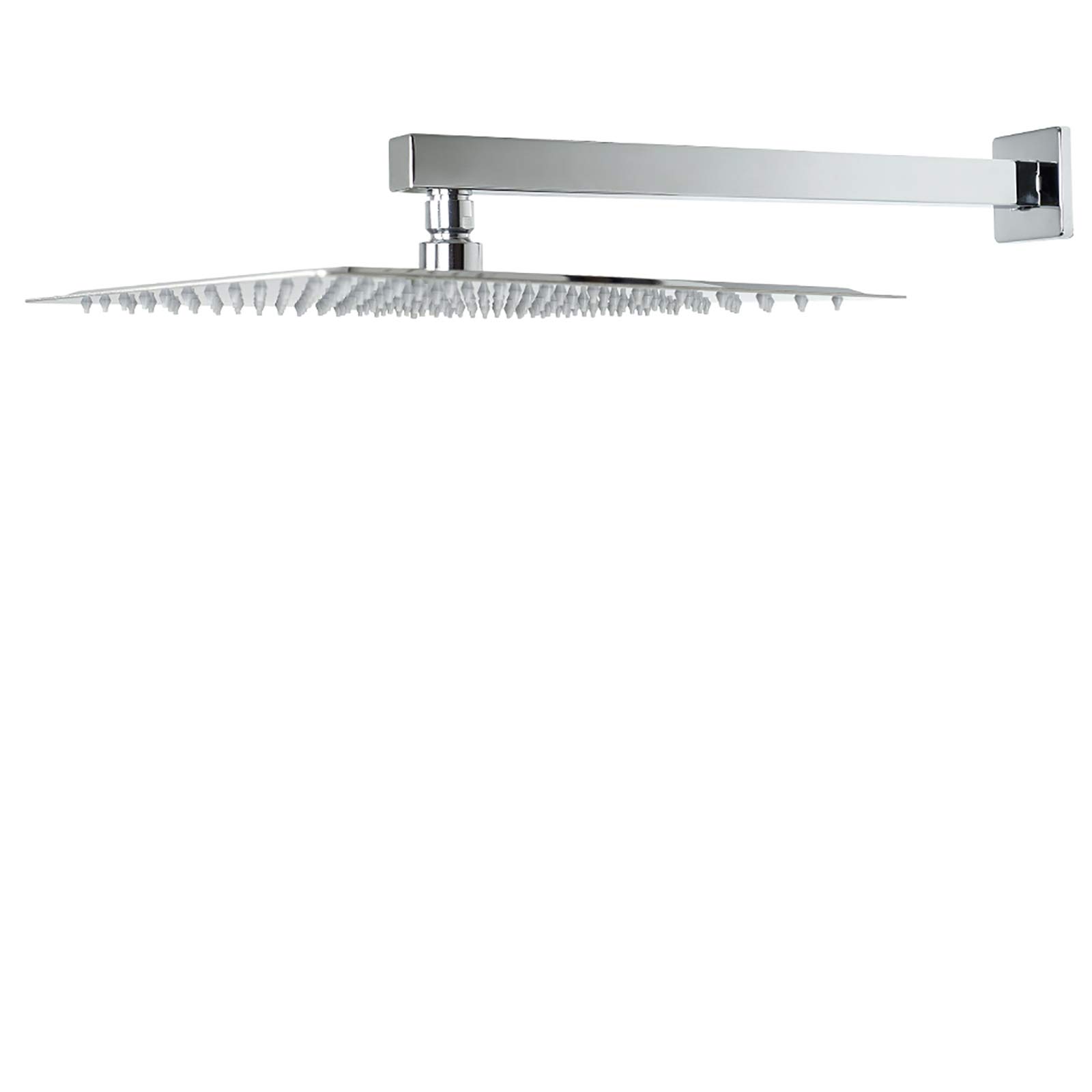 Alcachofa de ducha con brazo de extensión, cuadrada de alta presión con brazo de ducha de acero inoxidable