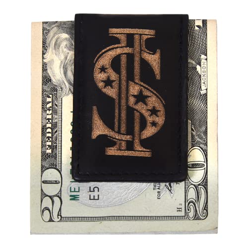 Image of LB LEATHERBOSS Men's New Leather Strong Magnetic Money Clip (Dollar)