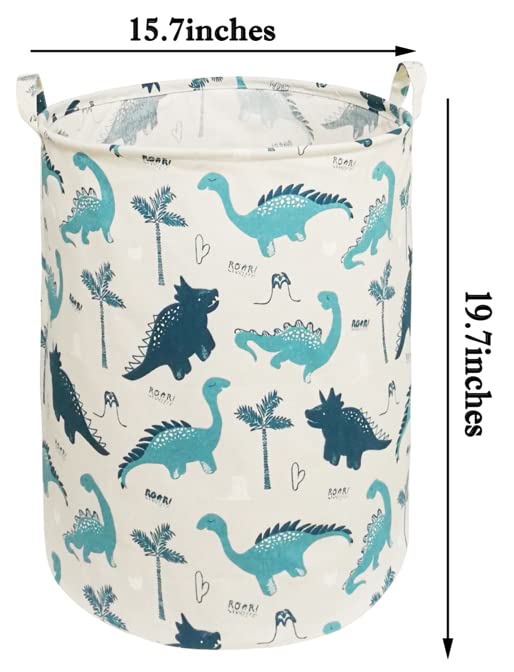 Image of MAIZMZ Kids Hamper Storage Bins Organizer Toy Box Laundry Basket Large Canvas Collapsible Chest for Home /Dorm /Kitchen /Pet /Office /Closet /Shelf /Gift Baskets