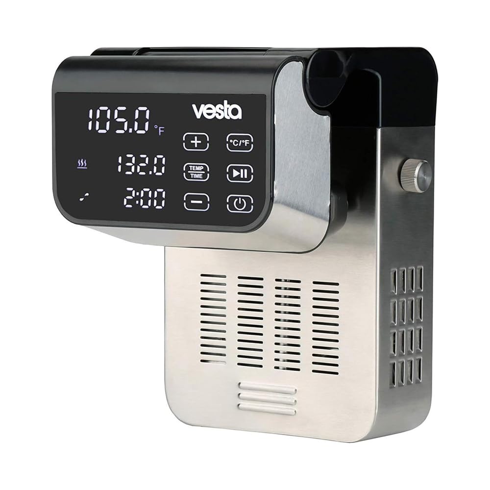 Vesta Precision Termocirculador Profesional Imersa Expert SV320 para Cocinar a Baja Temperatura | Incluye App de Control Wi-Fi y Temporizador | Máquina de Cocción al Vacío Color Negro