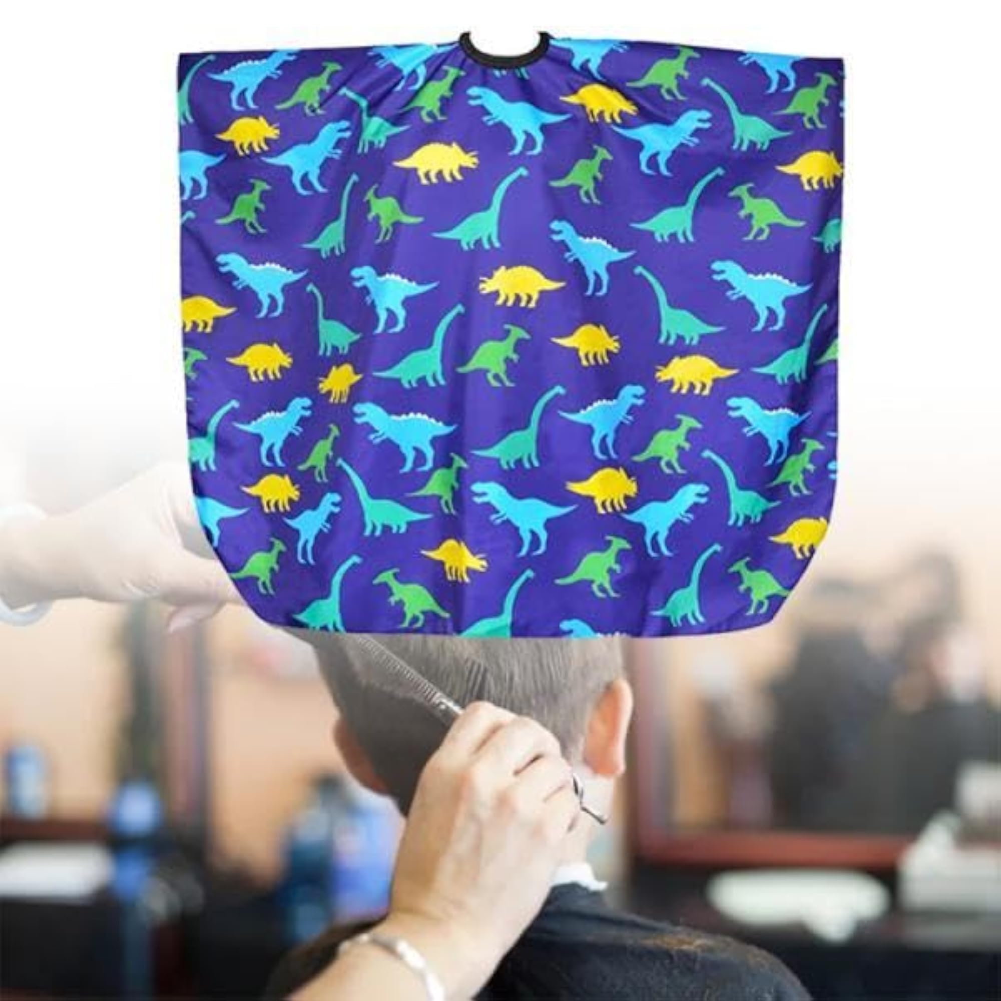 Kids Cartoon Barber Cape for Hair Cutting, Fun Styling