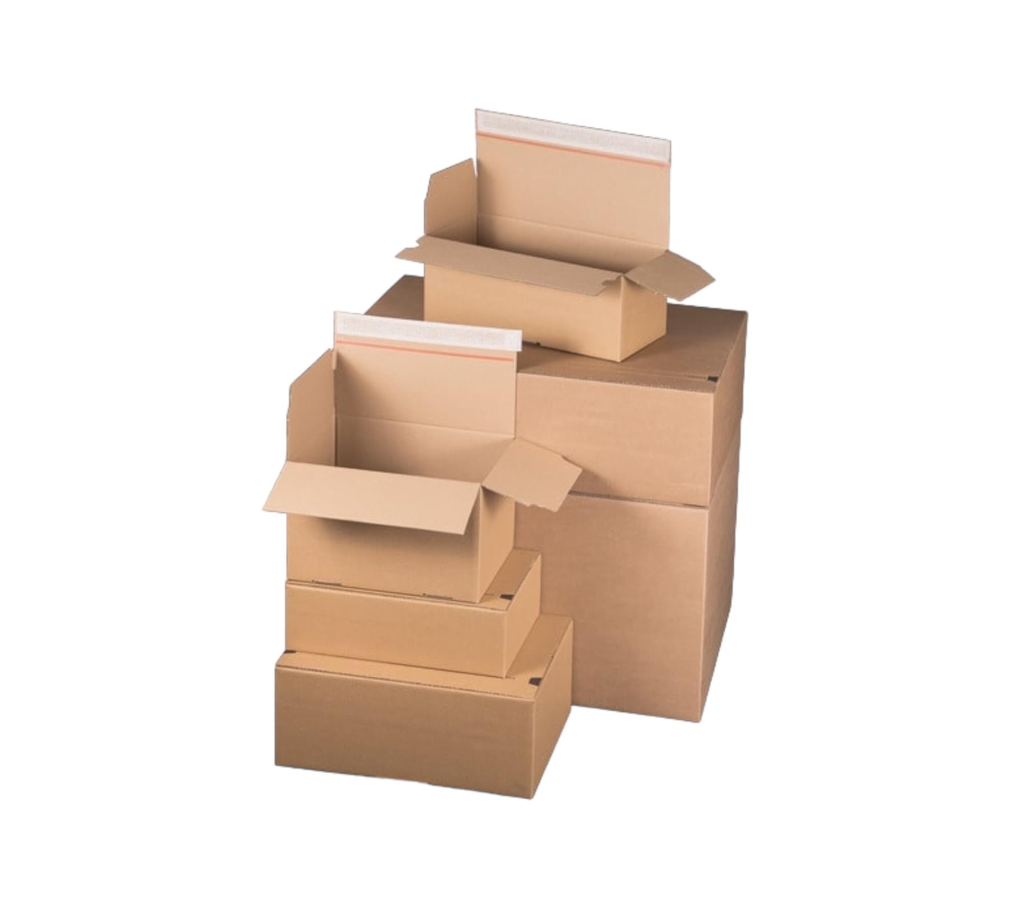 300 Stück Automatikkarton Verpackungskartons 195x95x90mm Versandkartons mit selbstklebendem Deckel für den Warenversand, Versandkarton Pakete für Versand, Kartons Faltkarton Automatikboden