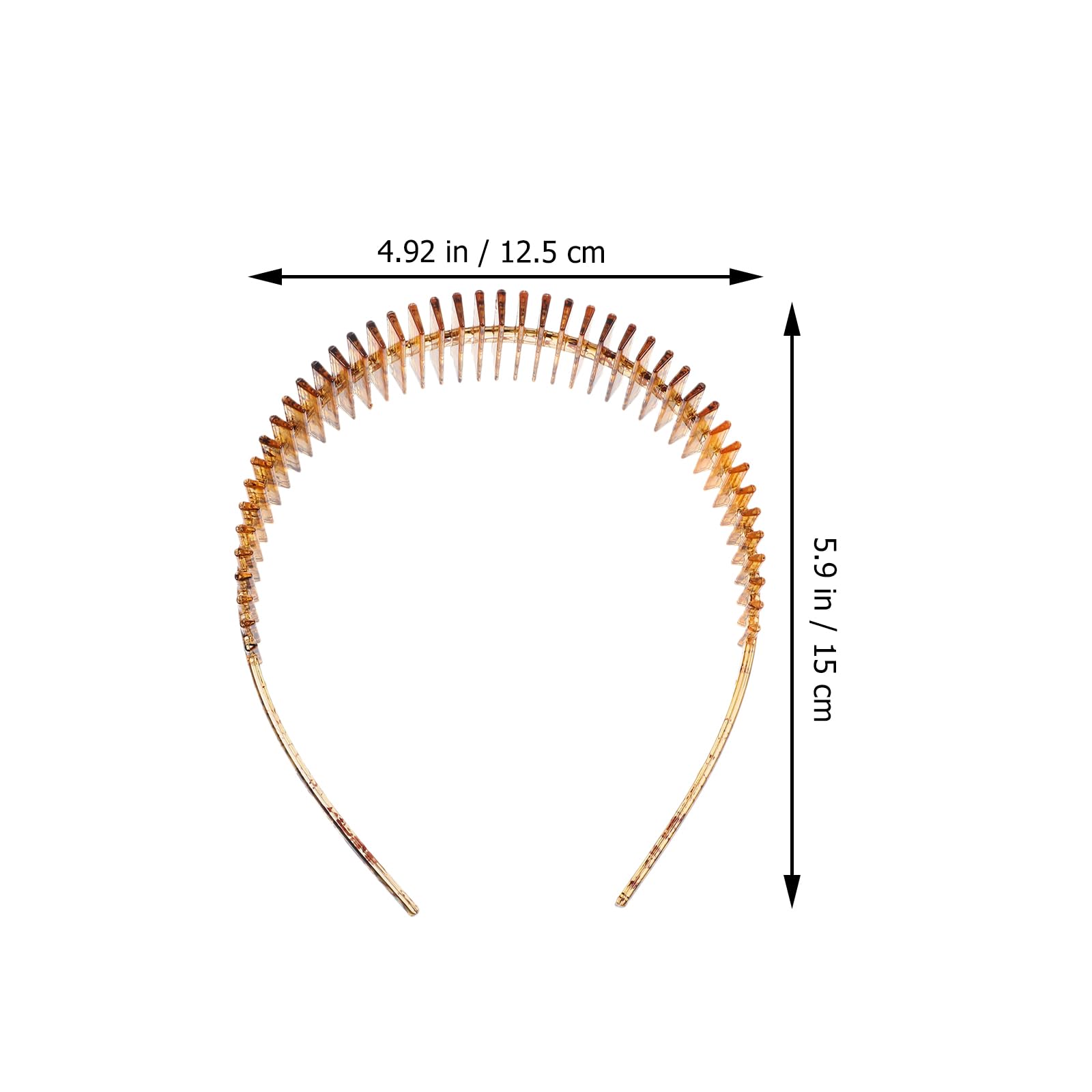 2 fasce per capelli per il lavaggio del viso, fasce per capelli sportive da donna, antiscivolo, con denti