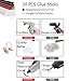 Cordless Hot Glue Gun with 30PCS Glue Sticks, Wireless hot melt Gun，USB Rechargeable Portable Mini Glue Gun Kit for DIY, Crafts, Arts and Quick Home Repair (Grey)