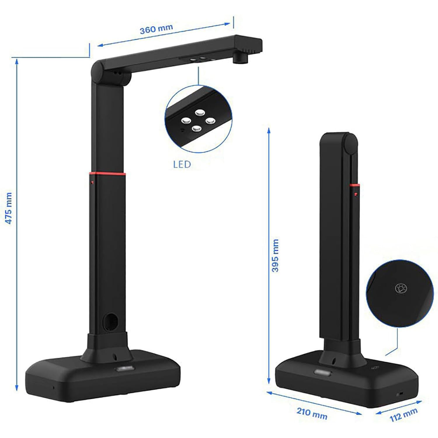 Scanner À Plat S21 A2, Scanner De Livres Grand Format A2/a3, Haute Résolution 23 MP, Technologies Daplanissement Automatique Et De Suppression des Empreintes Digitales, Ocr Multilingue, pour