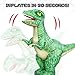Jovow 2.4GHZ Remote Control Inflatable Dinosaur Toy for Kids,Electric Toy Dinosaur with 360°Rotation,Forward & Backward,Rechargeable Walking Dinosaur Toy for Boys Kids Age 6-8 8-12 Birthday Gifts
