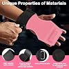 Pilates Bar Kit with Resistance Bands and 1 Pair Pink Double-Layer Leather Weight Lifting Wrist Strap