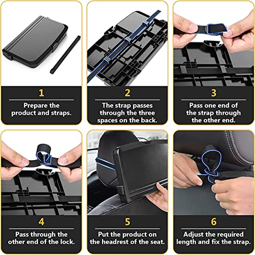 Image of Car Cup Holder, Meal Tray, Storage Rack, Rear Seat Dining Table, Fixed Storage, Tea Cup Holder, Car Interior Tray, Interior Decoration