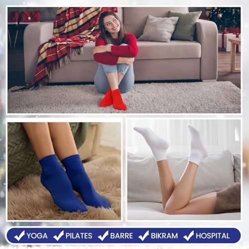Image of Liitrsh 60 or 150 Pairs Pilates Grip Socks Bulk Unisex Non Slip Yoga Grippy Socks Woman for Adults Yoga Pilates Hospital
