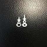 Tools and Replacement for Clock. Cuckoo Clock Parts (U)- White Hands-Small- 15/16” Center Square Hole Minute Hand