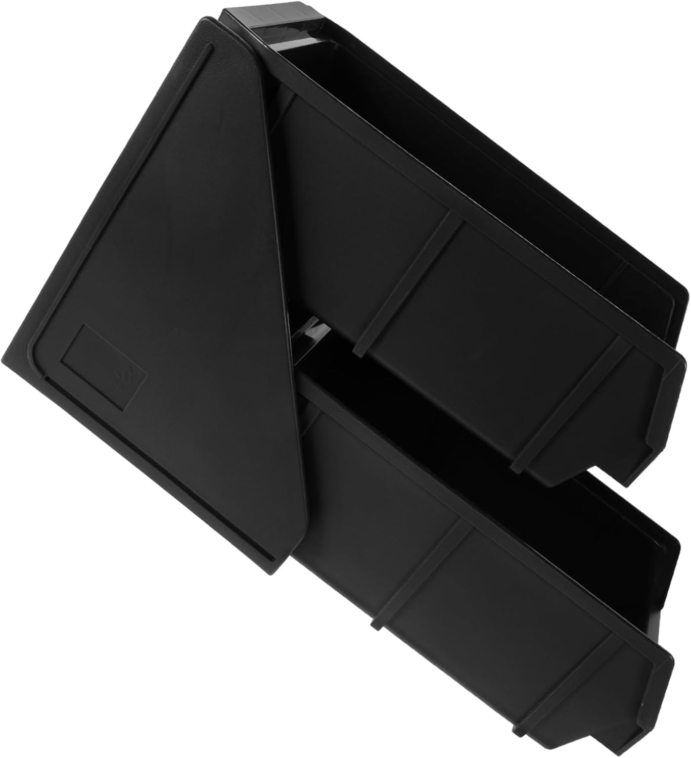 Multi-Functional Coffee Station Organizer Straws Holder Plastic Condiment Storage Box Countertop Accessory for Coffee Bar Tea and Sugar Packets for Cafes and Home Use