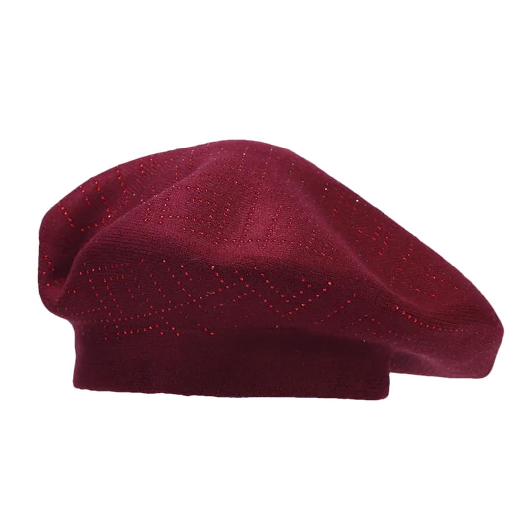 Cappello ottagonale da donna e ragazza in cotone caldo con fibbia