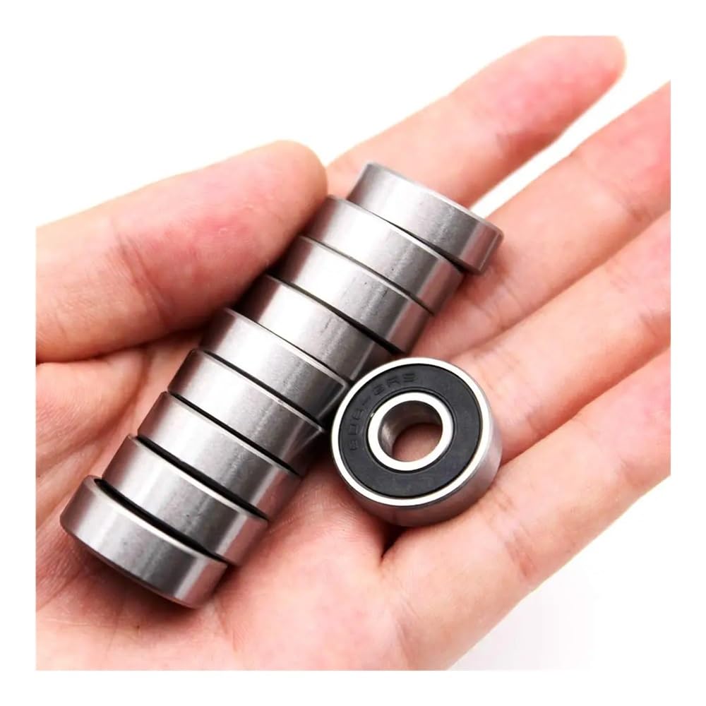 10pc 608 688 RS ZZ Skateboard Bearings Double Shielded Ball Bearings Small Bearing Replacement Parts for Longboard Roller Skates IDGTTLDF(605 5x14x5mm,-2RS_10PCS)