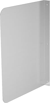 GSW SP-S1520 Stainless Steel Wall Mount Splash Guard for Commercial Restaurant Hand Sink and Compartment Prep Sink, ETL Certified 15"W x 20"H