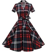 Kleid Damen Elegant Abendkleid Kurz Cocktailkleid Vintage Kleider Midilang Festliche Kleider Für Hochzeit 1950er Vintage Rockabilly A-Line Swing