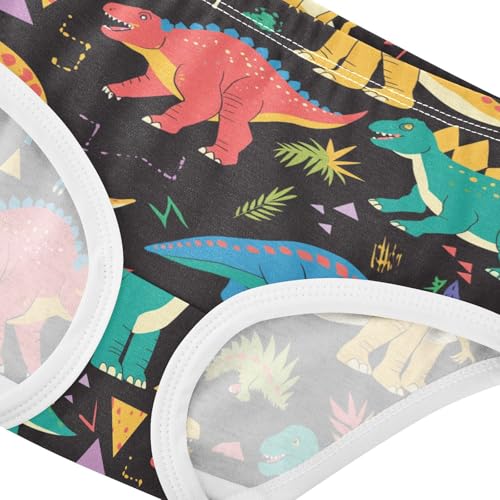 Wusikd Dinosaurs Girls' Underwear Cotton Girls Briefs Soft Toddler Underwear 2T4